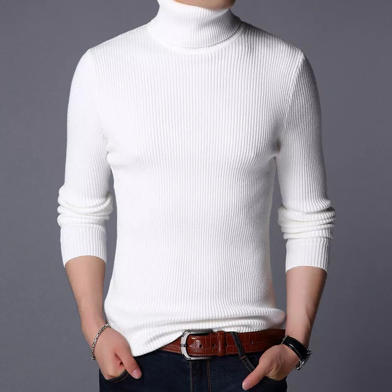 Premium White Turtle Neck