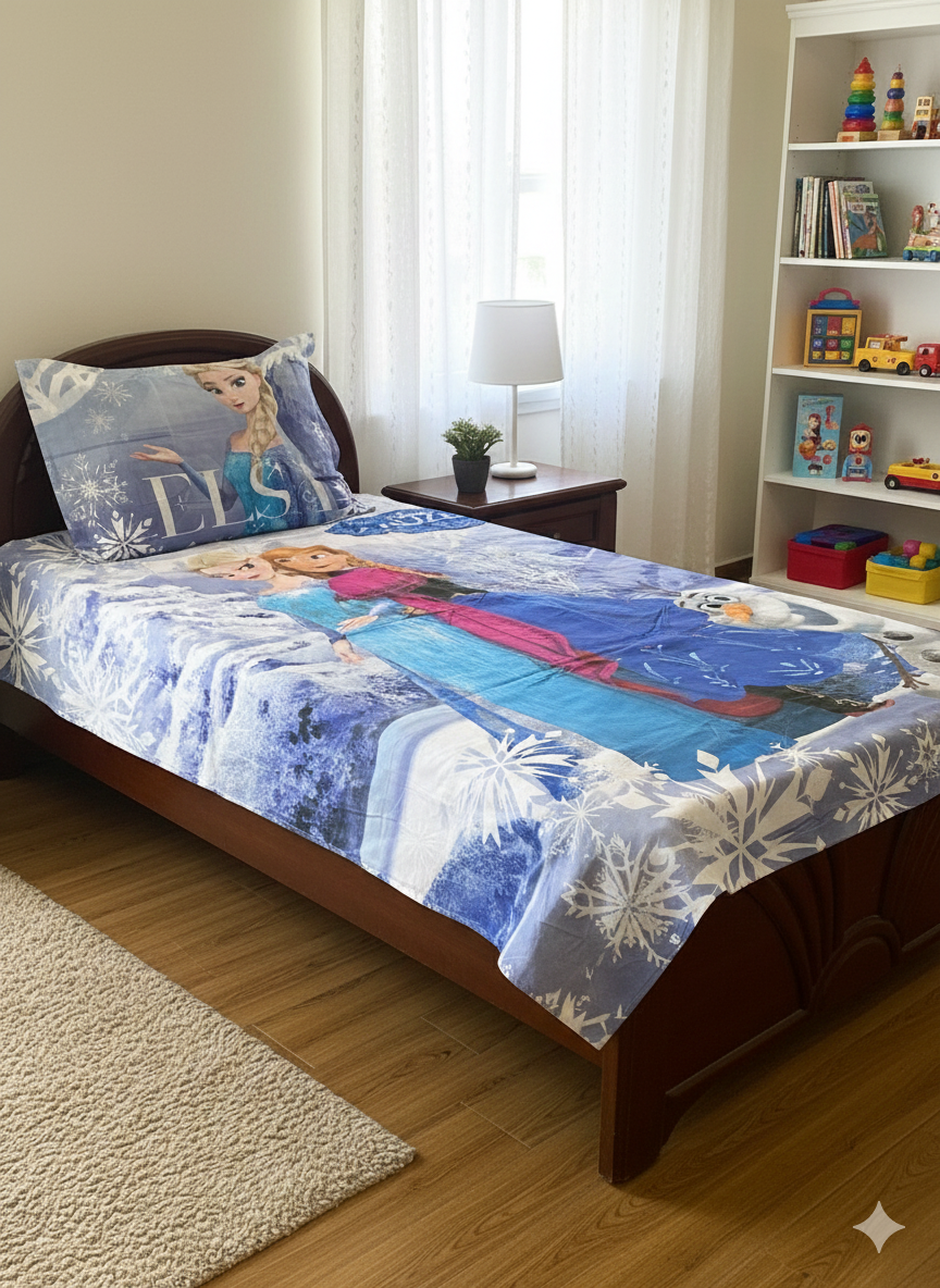 Frozen II Dual-Sided Luxury Single Quilt Cover Set | Export