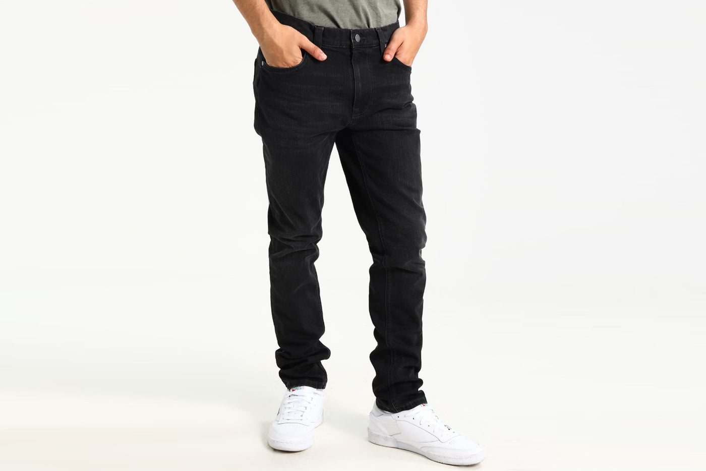 Deep Black Denim Pant