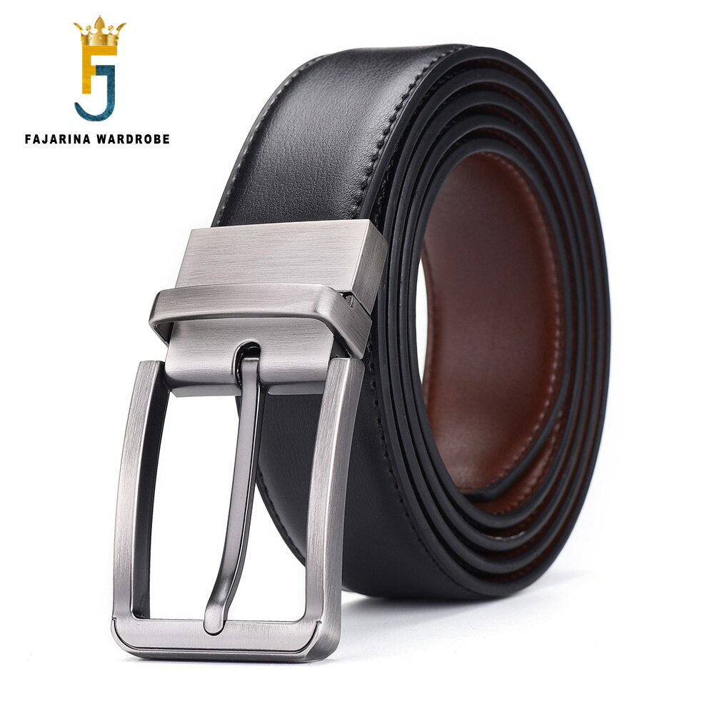 Formal Black Leather Belt
