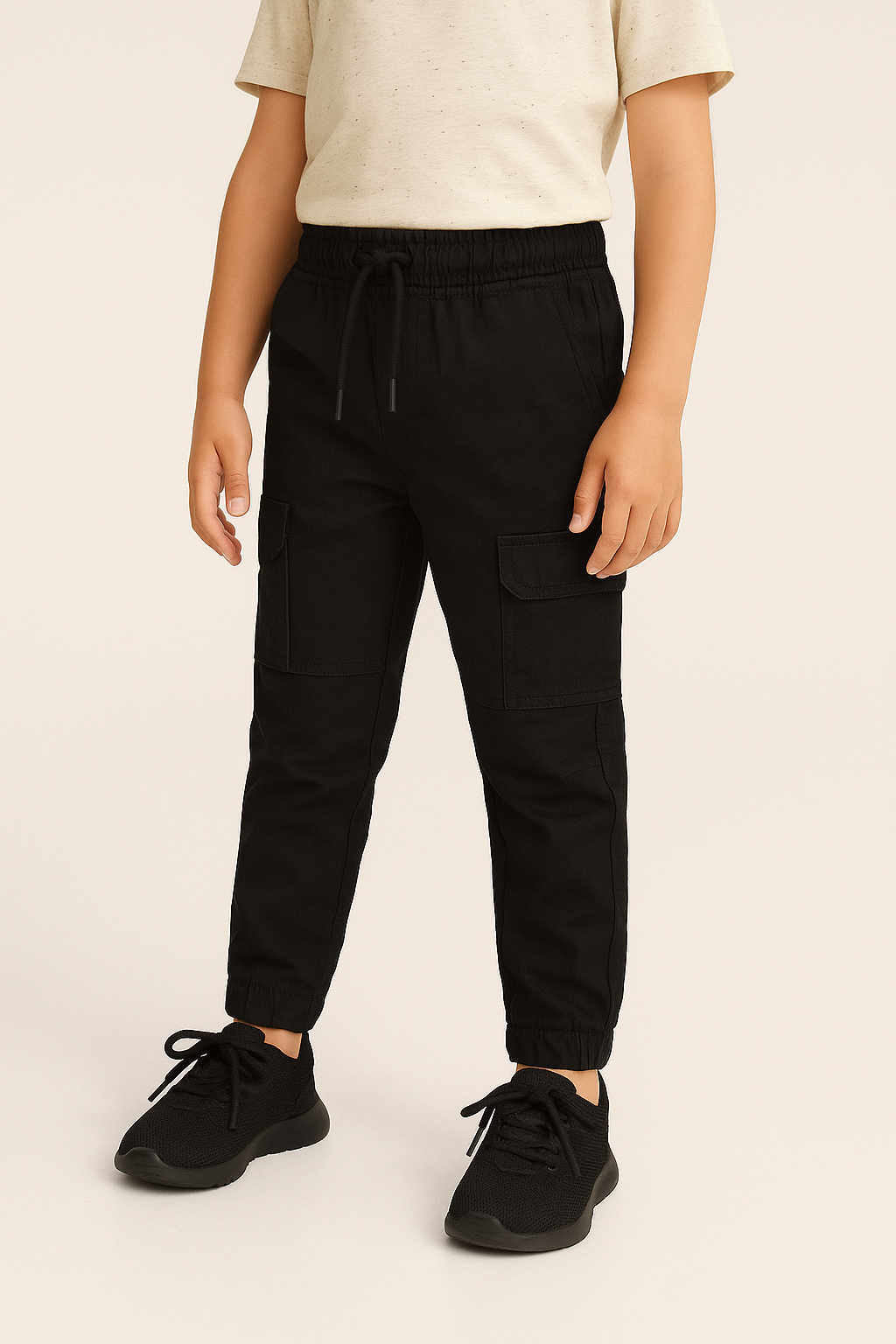 Black Kids ZARAMEN 6 Pocket Cotton Trousers