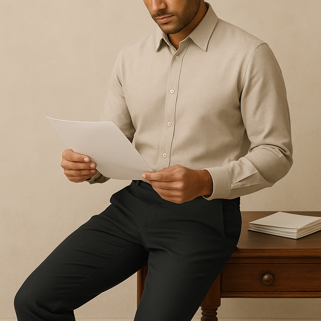 Dark Grey Cotton Chinos Pant