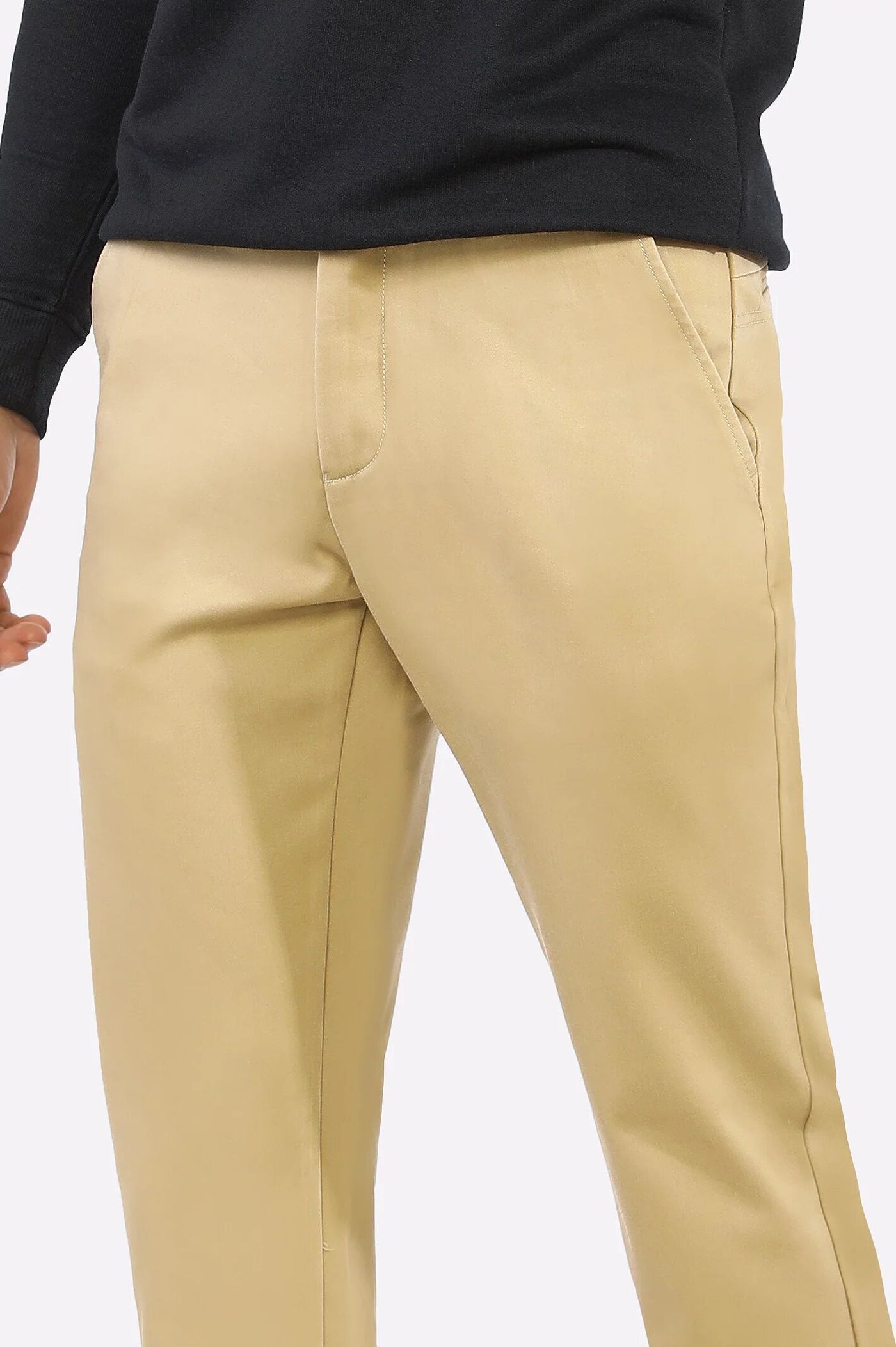 Premium Beige Cotton Chinos Pant