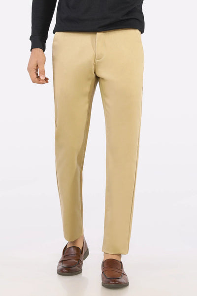 Premium Beige Cotton Chinos Pant