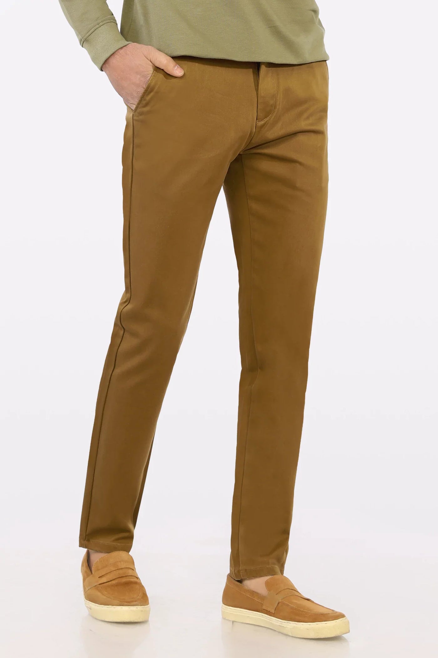 Premium Timeless Brown Cotton Chinos Pant