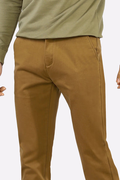 Premium Timeless Brown Cotton Chinos Pant