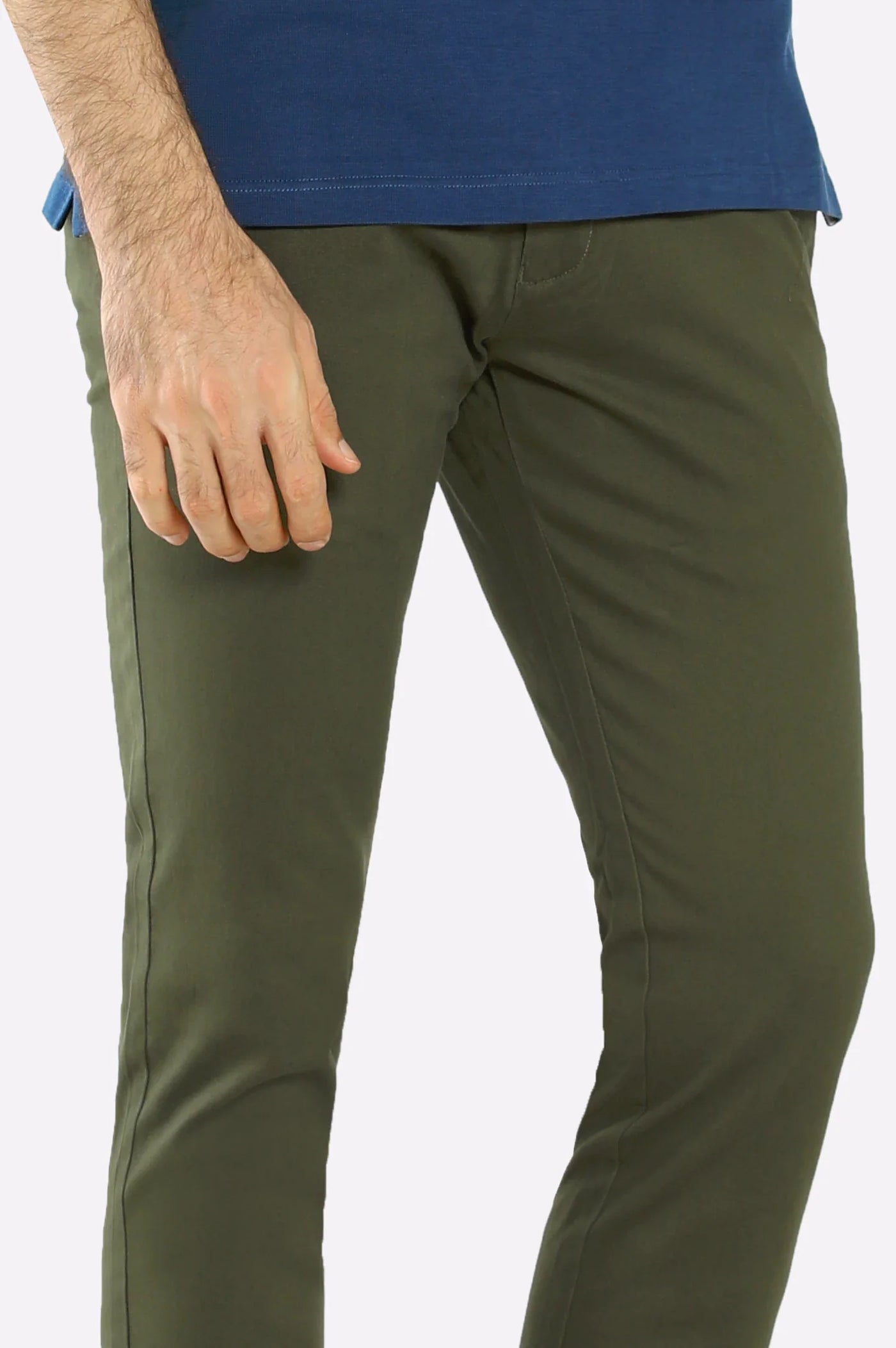 Premium Olive Green Cotton Chinos Pant