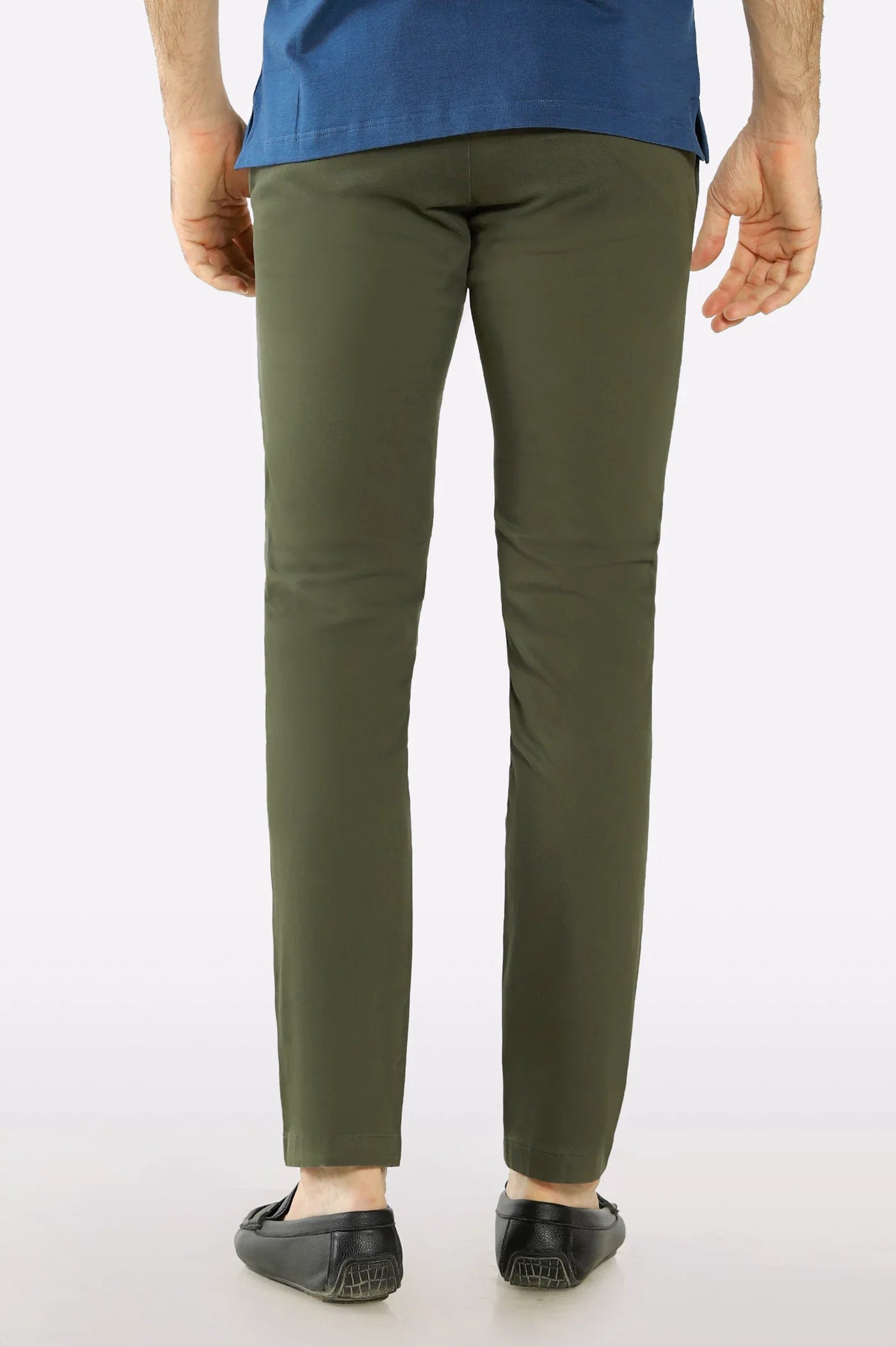 Premium Olive Green Cotton Chinos Pant