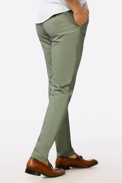Premium Light Green Cotton Chinos Pant