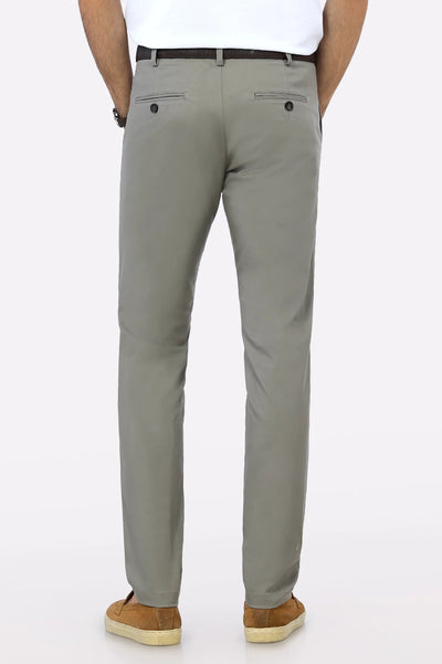 Premium Light Grey Cotton Chinos Pant