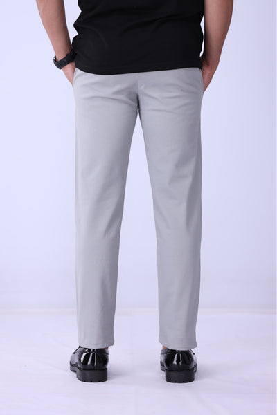 Premium Silver Grey Premium Cotton Chinos