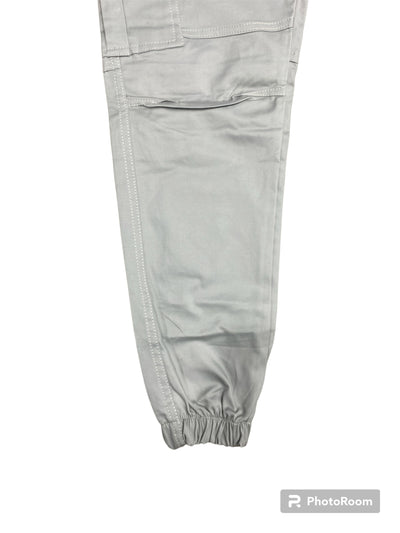 Light Grey Cotton Cargo Trouser