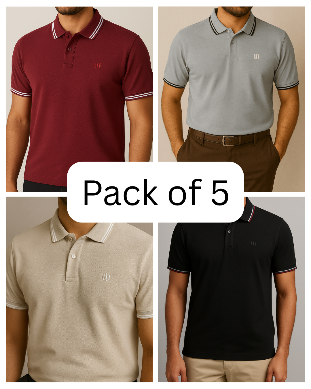 Premium Polo's Pack of 5