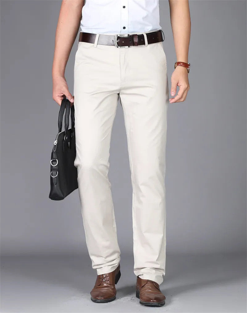 Off White Cotton Chinos Pant