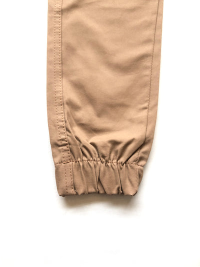 Light Camel Cotton Cargo Trouser