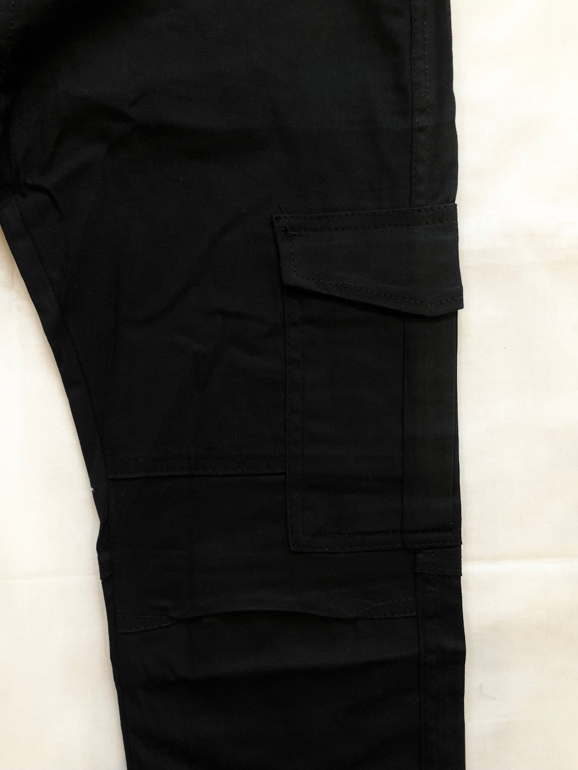 Black Men Cotton Cargo Trousers – Mercado Clothin